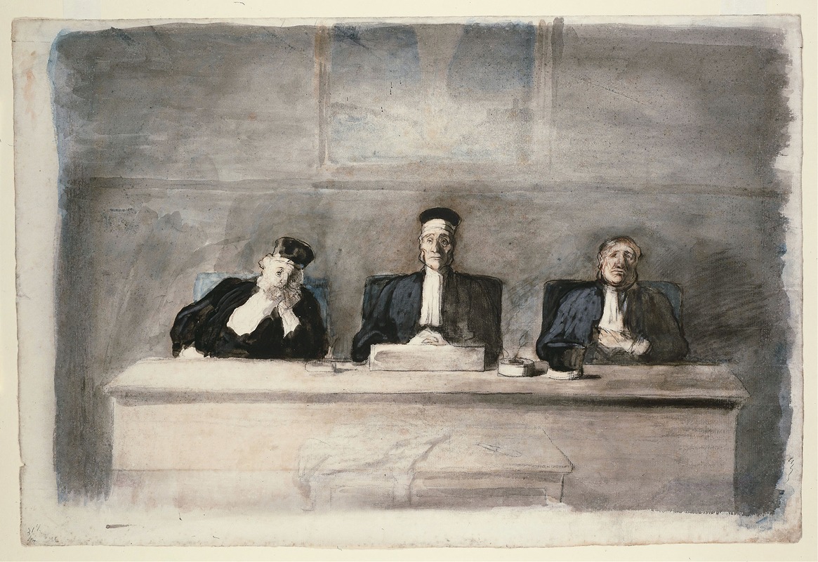 Honoré Daumier - The Three Judges