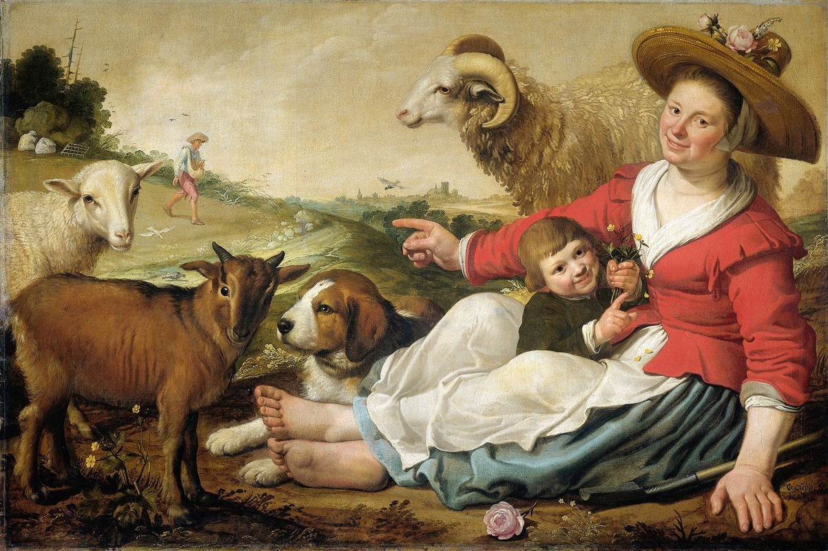 Jacob Gerritsz Cuyp - The Shepherdess