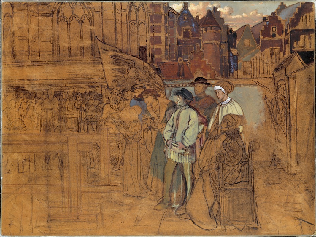 Jan August Hendrik Leys - Archery Feast in Antwerp in the 16th Century