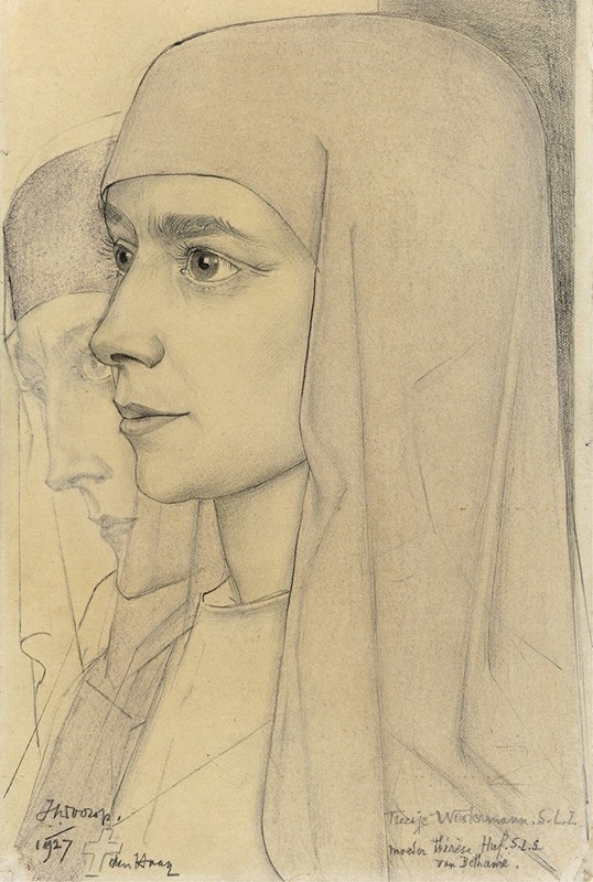 Jan Toorop - Portret van Treesje Westermann, Moeder Thérèse Huf van Bethanië
