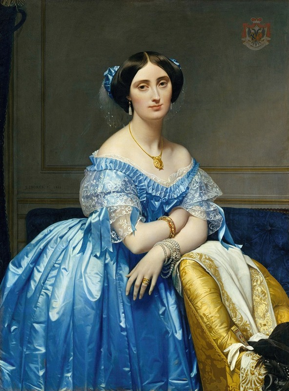 Jean Auguste Dominique Ingres - Joséphine-Éléonore-Marie-Pauline de Galard de Brassac de Béarn- Princesse de Broglie