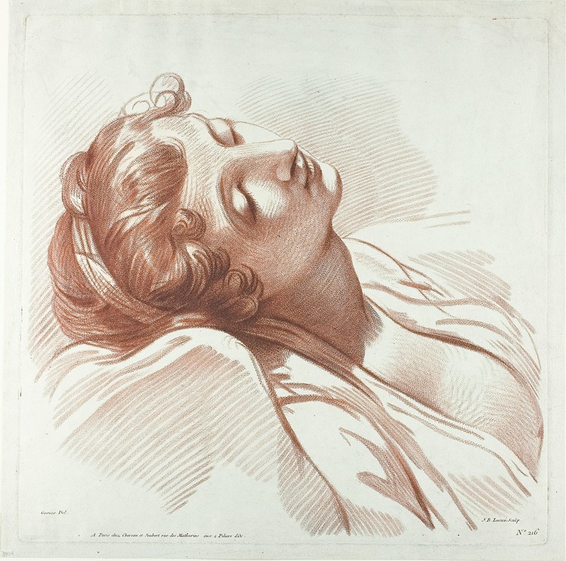 Jean-Baptiste Lucien - Head of a Young Woman Asleep