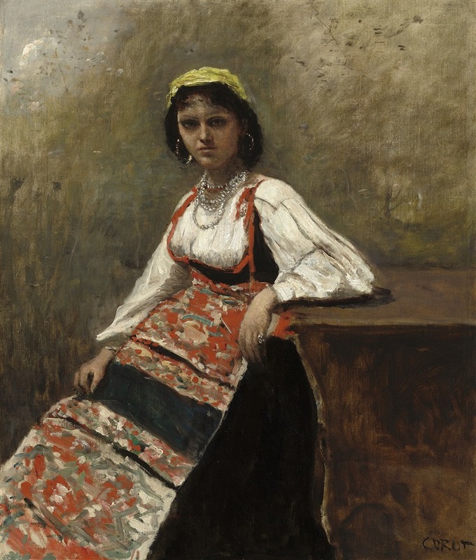Jean-Baptiste-Camille Corot - Italian Woman (La Morieri)