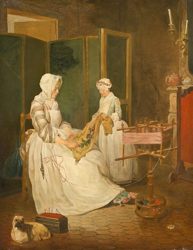 Jean-Baptiste-Siméon Chardin - The Diligent Mother