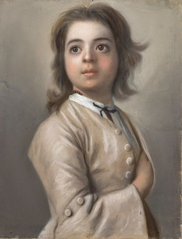 Jean-Etienne Liotard - Studie van een jongen ten halven lijve