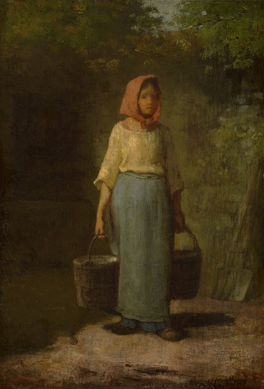 Jean-François Millet - Peasant Girl Returning From The Well