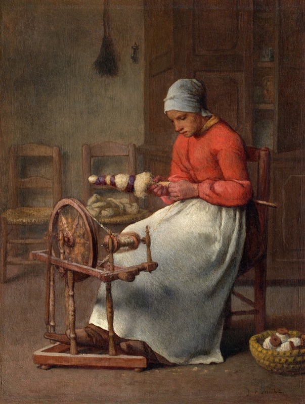 Jean-François Millet - Woman Spinning