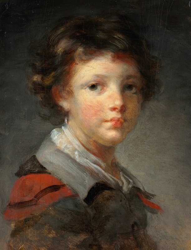 Jean-Honoré Fragonard - A Boy in a Red-lined Cloak