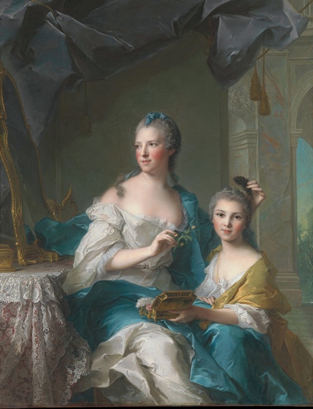 Jean-Marc Nattier - Madame Marsollier and Her Daughter