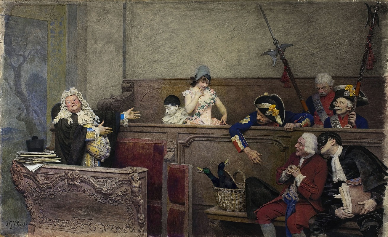 Jehan Georges Vibert - Trial of Pierrot
