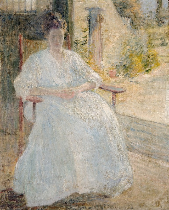 John Henry Twachtman - Figure in Sunlight (Artist’s Wife)