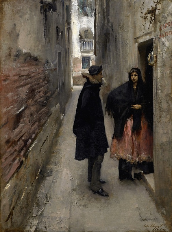 John Singer Sargent - A Street In Venice