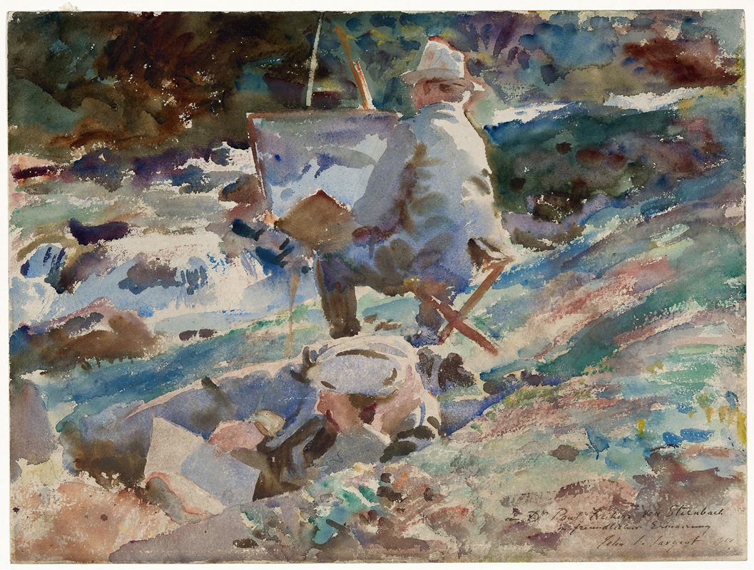 John Singer Sargent - An Artist at His Easel