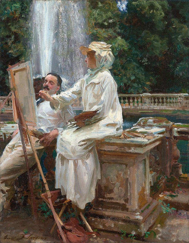 John Singer Sargent - The Fountain, Villa Torlonia Frascati, Italy
