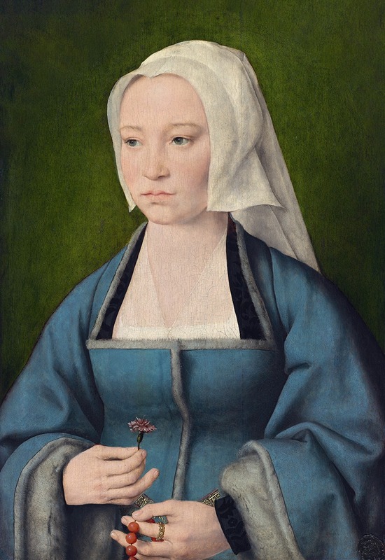Joos Van Cleve - Margaretha Boghe, Wife of Joris Vezeleer