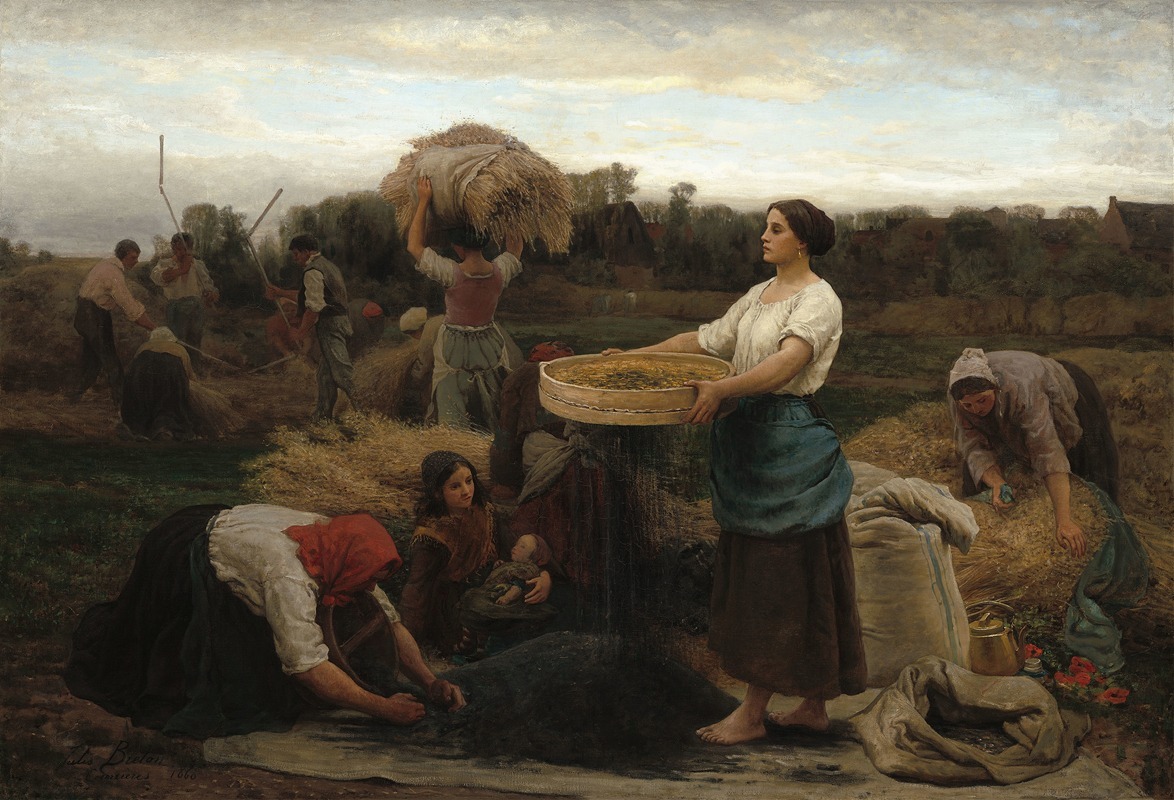 Jules Breton - The Colza (Harvesting Rapeseed)