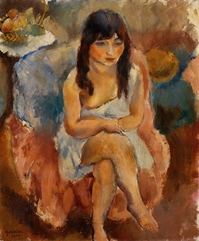 Jules Pascin - Seated Figure (Jeune fille assise)