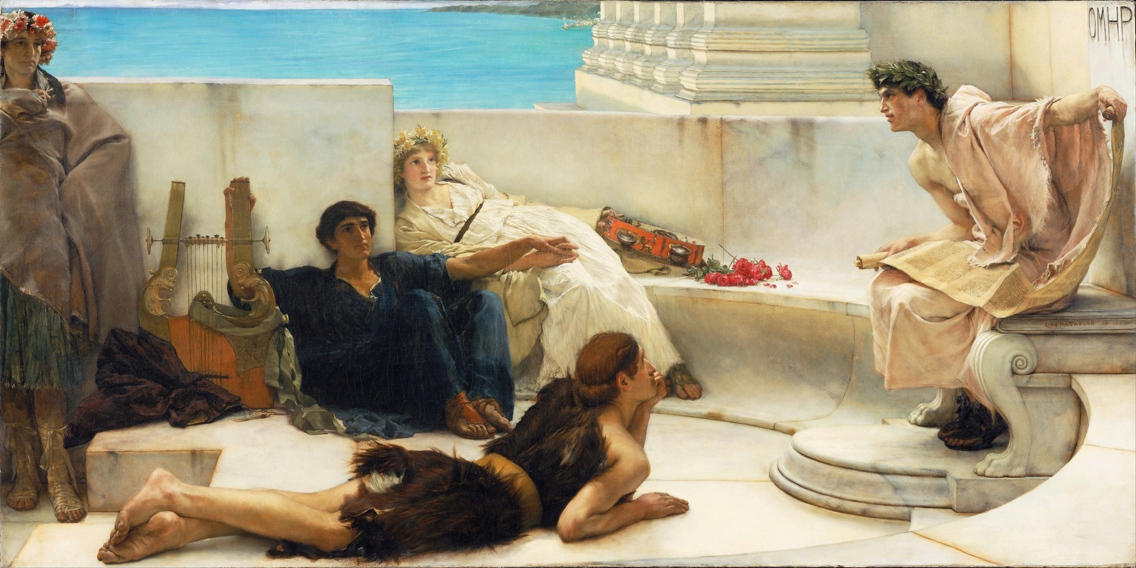 Lawrence Alma-Tadema - A Reading from Homer