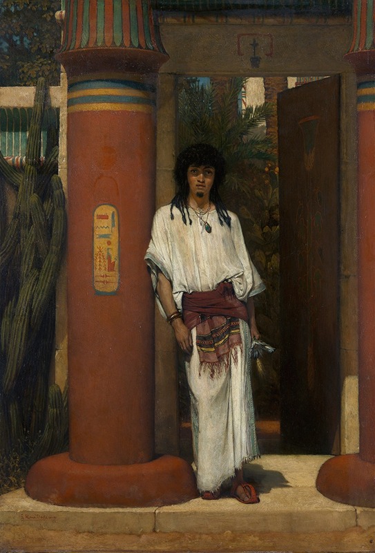 Lawrence Alma-Tadema - An Egyptian in a Doorway