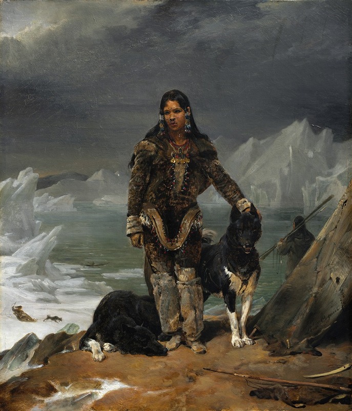 Léon Cogniet - A Woman from the Land of Eskimos