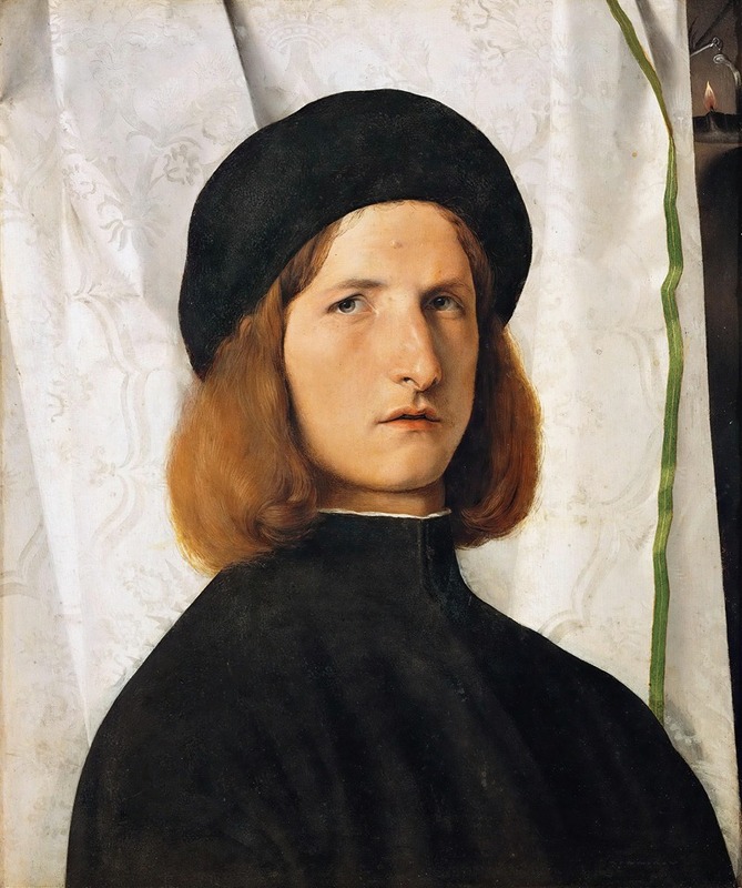 Lorenzo Lotto - Portrait of a Young Man with a Lamp