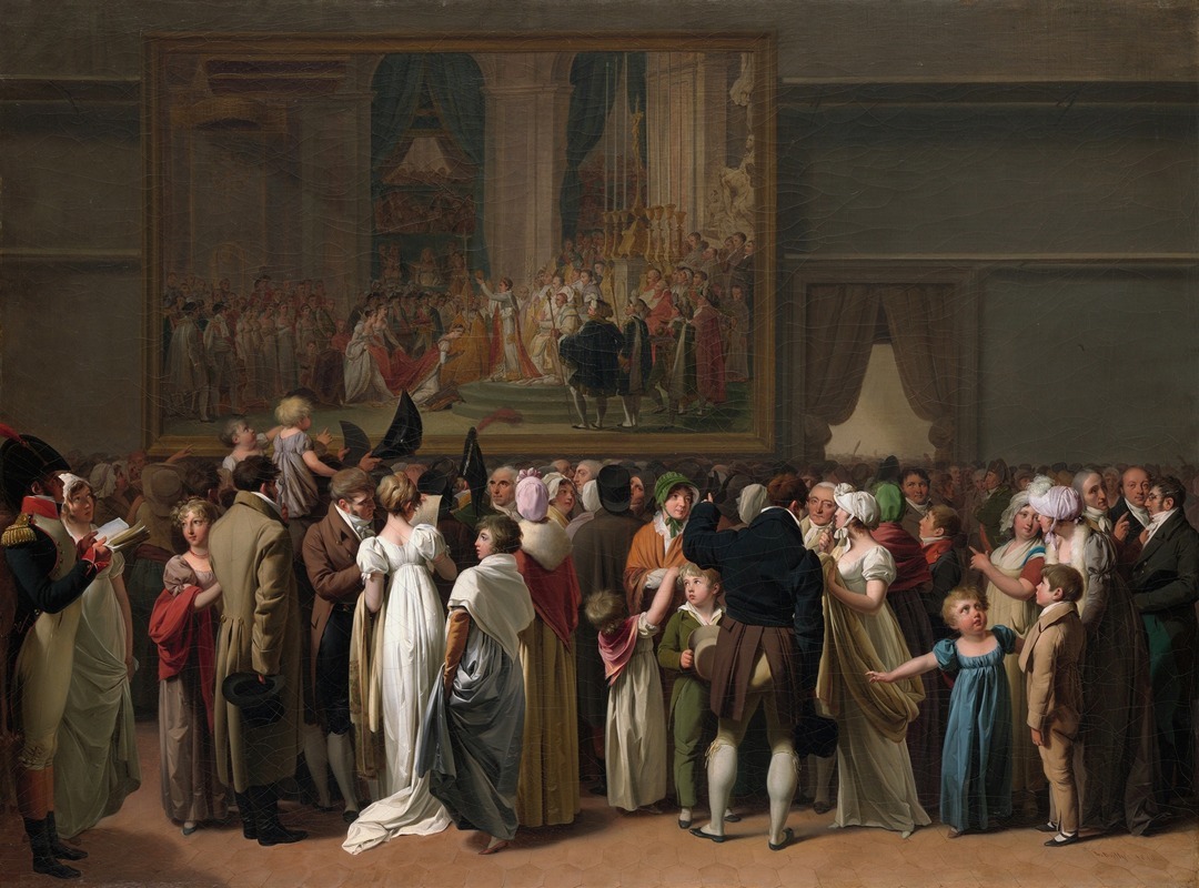 Louis Léopold Boilly - The Public Viewing David’s Coronation at the Louvre