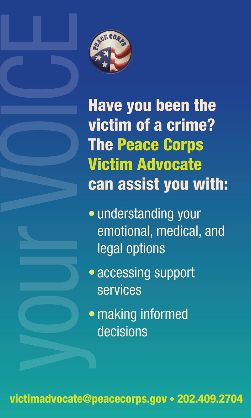 Peace Corps - Victim Advocate Poster-1