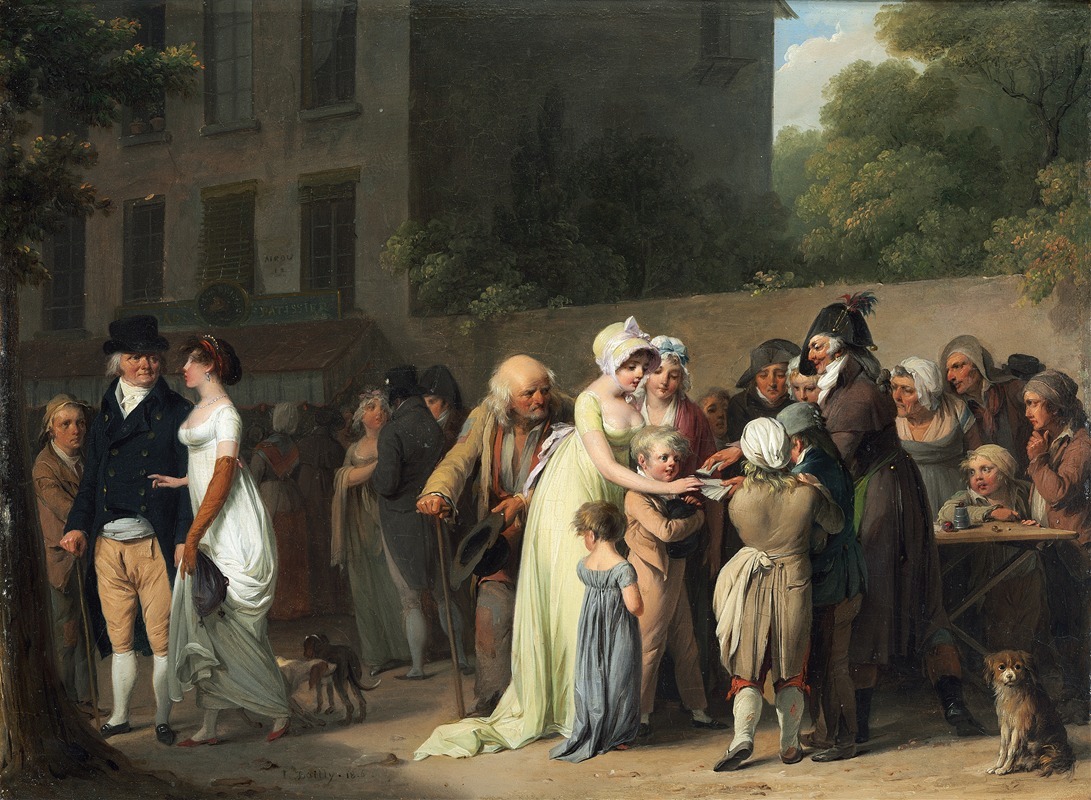 Louis Léopold Boilly - The Card Sharp on the Boulevard