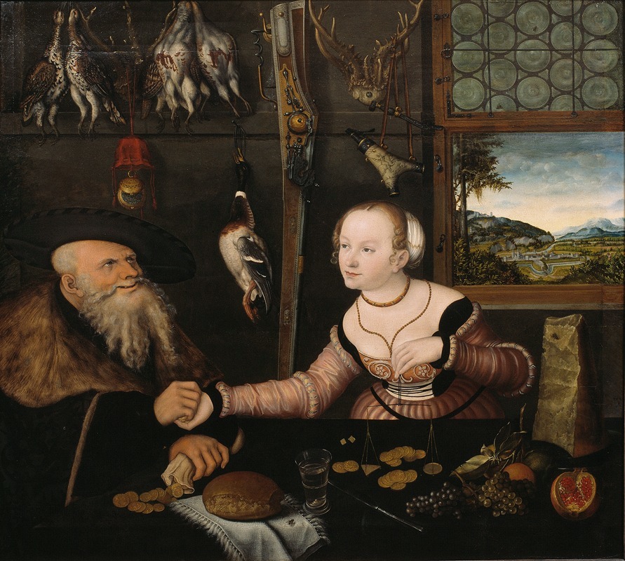 Lucas Cranach the Elder - The Ill-matched Couple