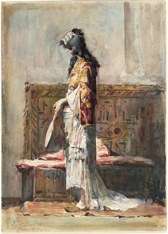 Mariano Fortuny Marsal - A Moroccan Woman in Traditional Dress