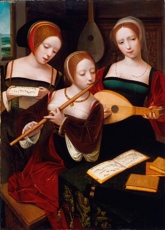 Master of the Female Half-Lengths - Three Musicians
