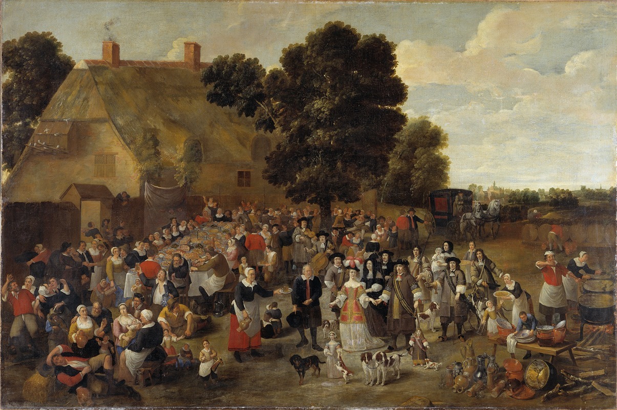 Mattheus van Helmont - Village Wedding and Open Air Feast