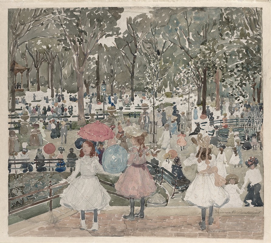 Maurice Prendergast - The Mall, Central Park
