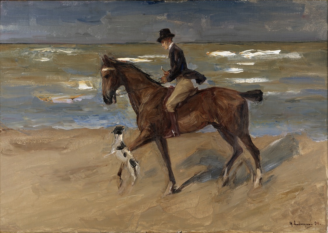Max Liebermann - Rider on the Beach