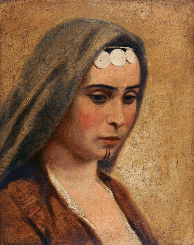 Miner Kilbourne Kellogg - Head of an Arab Girl