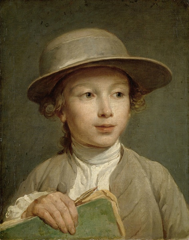 Nicolas Bernard Lépicié - Boy with a Drawing Book