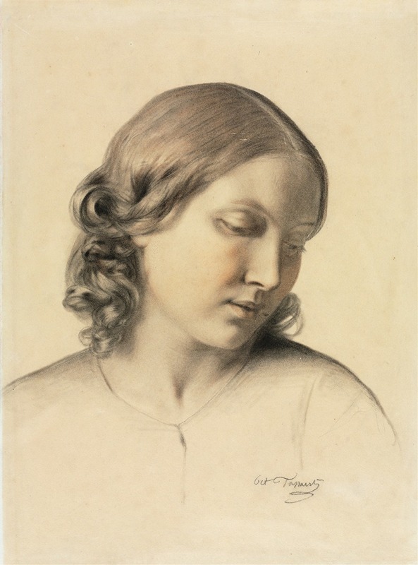 Octave Tassaert - Portrait of a Young Woman c. 1854-1858