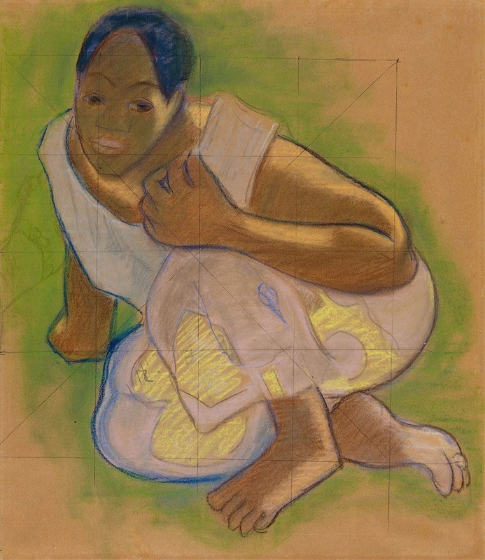 Paul Gauguin - Crouching Tahitian Woman