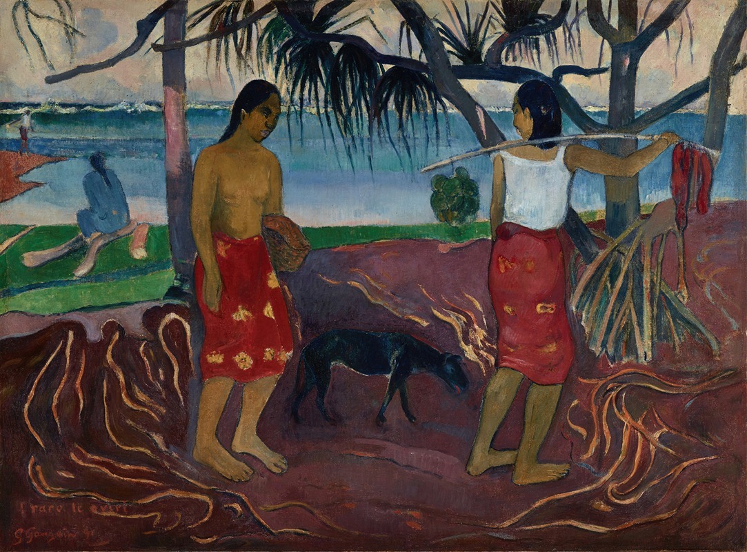 Paul Gauguin - I Raro te Oviri (Under the Pandanus)