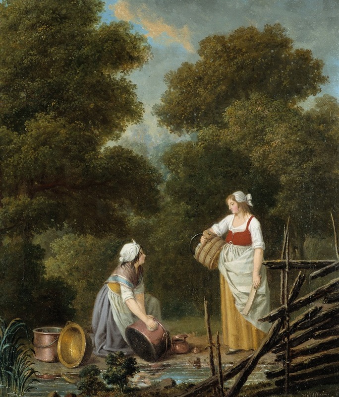Pehr Hilleström - Two Maid-Servants at a Brook