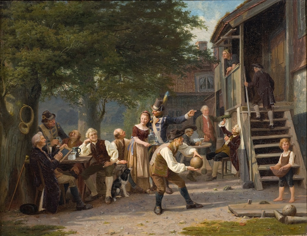 Peter Eskilson - Skittles at Faggen’s. Scene from Fredman’s Epistle 55 by Bellman