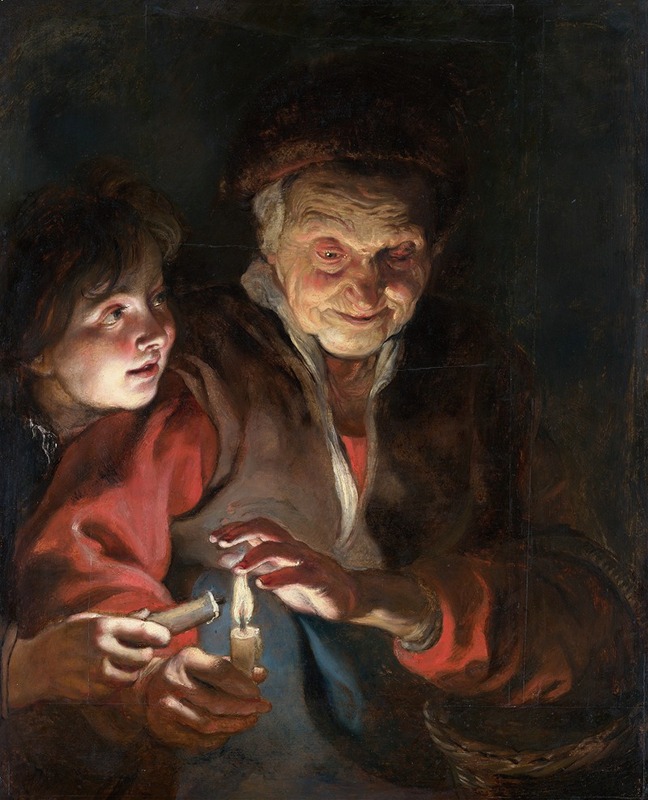 Peter Paul Rubens - Old Woman and Boy with Candles