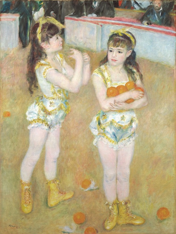 Pierre-Auguste Renoir - Acrobats at the Cirque Fernando (Francisca and Angelina Wartenberg)