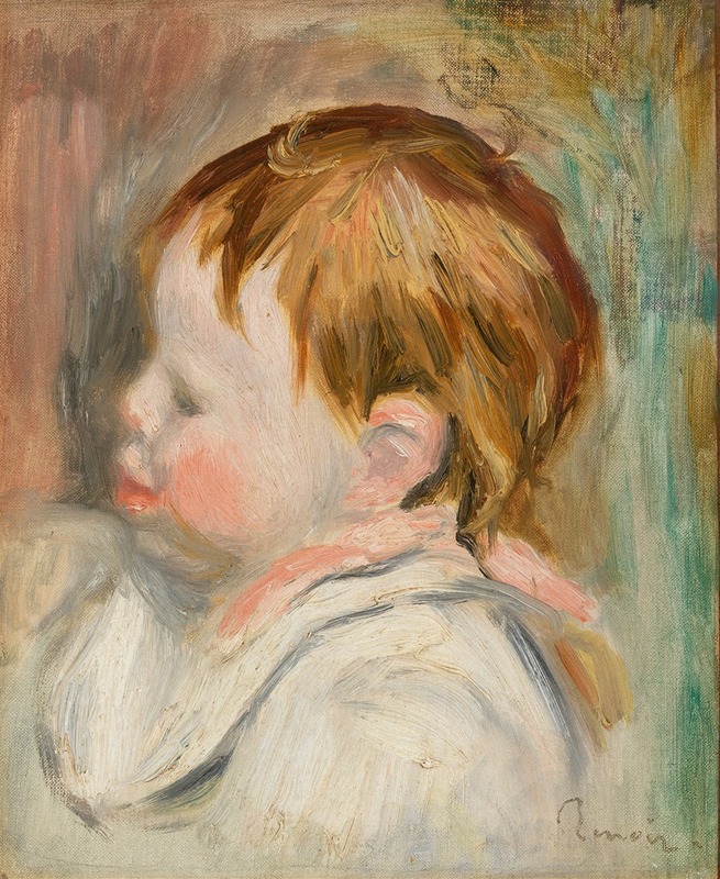 Pierre-Auguste Renoir - Baby’s Head (Tête d’enfant, profil à gauche)