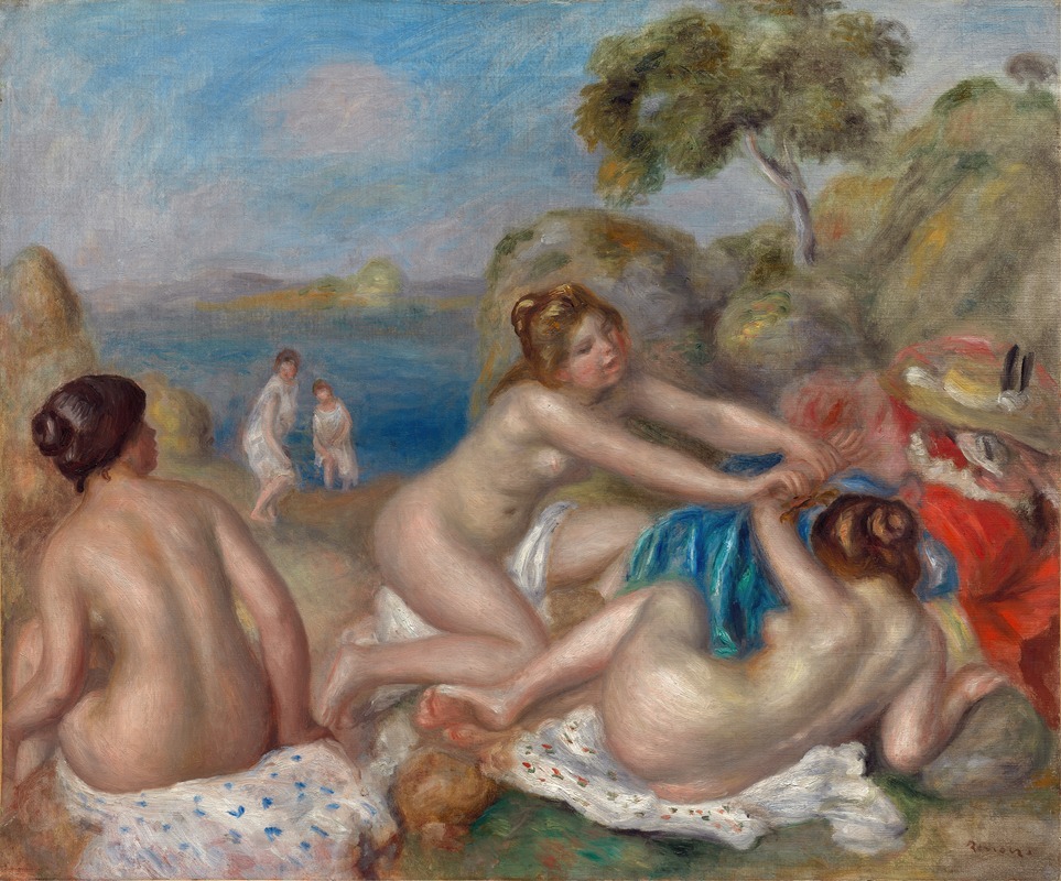 Pierre-Auguste Renoir - Bathers Playing with a Crab