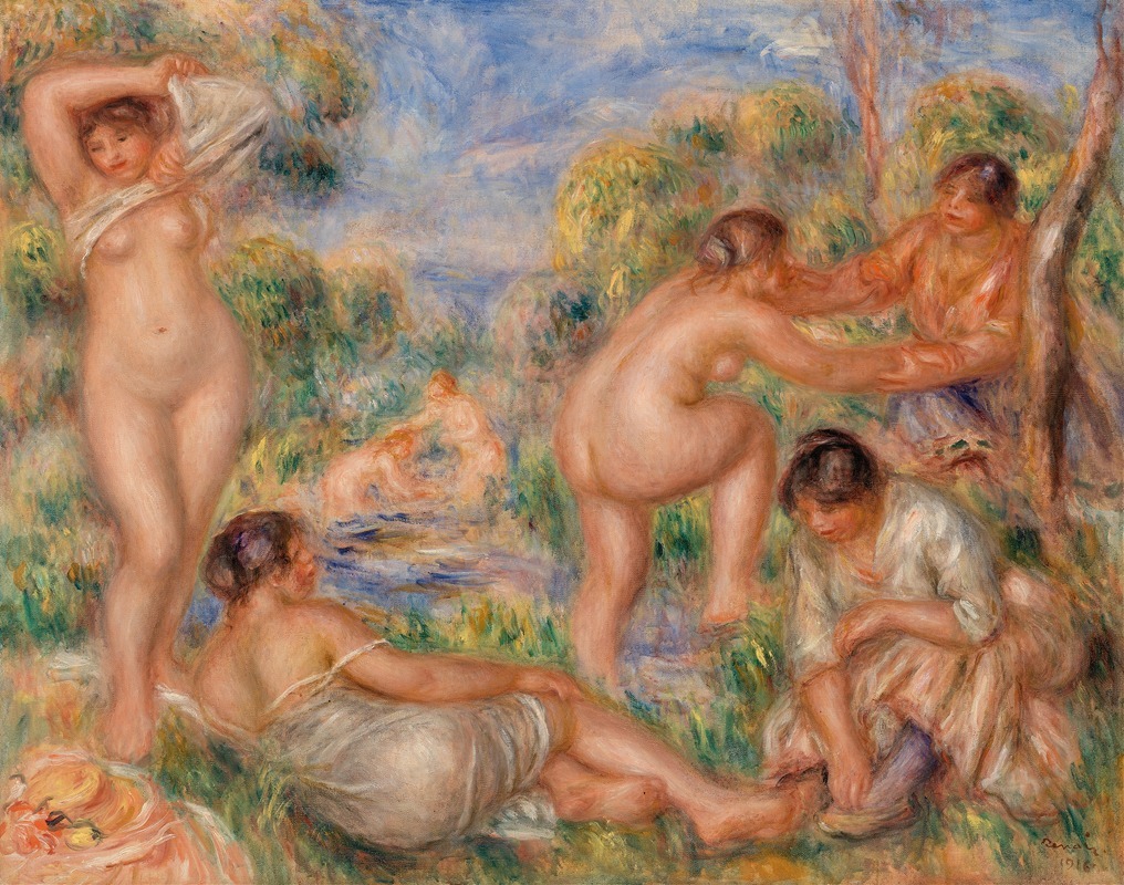 Pierre-Auguste Renoir - Bathing Group