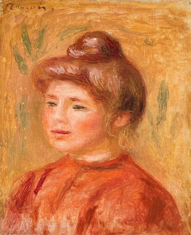 Pierre-Auguste Renoir - Bust of Woman in Red (Buste de femme en rouge)
