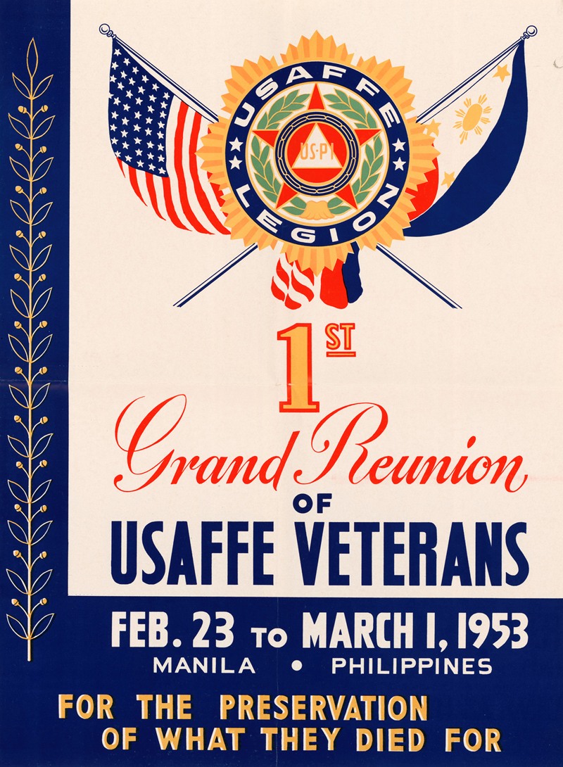 U.S. Information Agency - 1st Grand Reunion of USAFFE Veterans