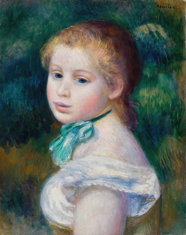 Pierre-Auguste Renoir - Head of Young Girl (Tête de jeune fille)