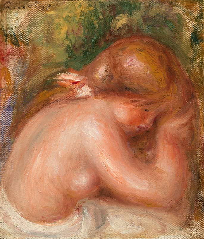 Pierre-Auguste Renoir - Nude Torso of Young Girl (Torse nu de jeune fille)